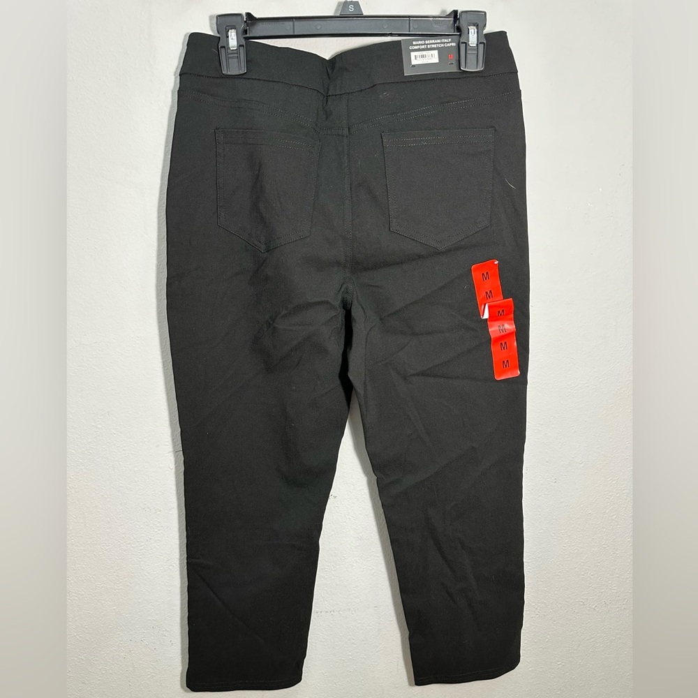 Mario Serrani Italy Confort Stretch Capri in Black for women size M NWT. - Picture 8 of 8